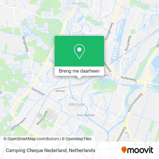 Camping Cheque Nederland kaart
