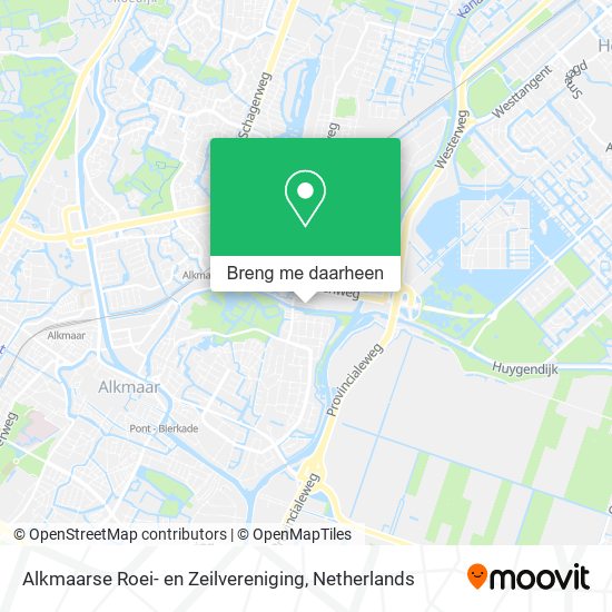 Alkmaarse Roei- en Zeilvereniging kaart