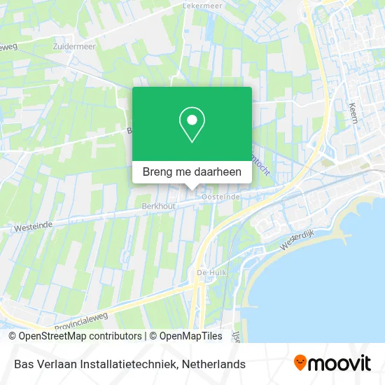 Bas Verlaan Installatietechniek kaart
