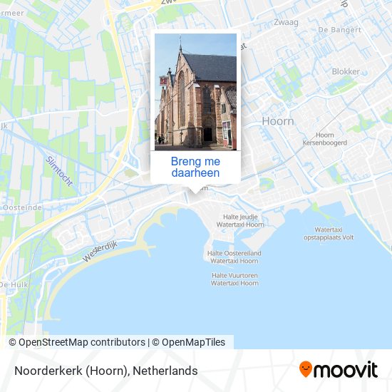 Noorderkerk (Hoorn) kaart