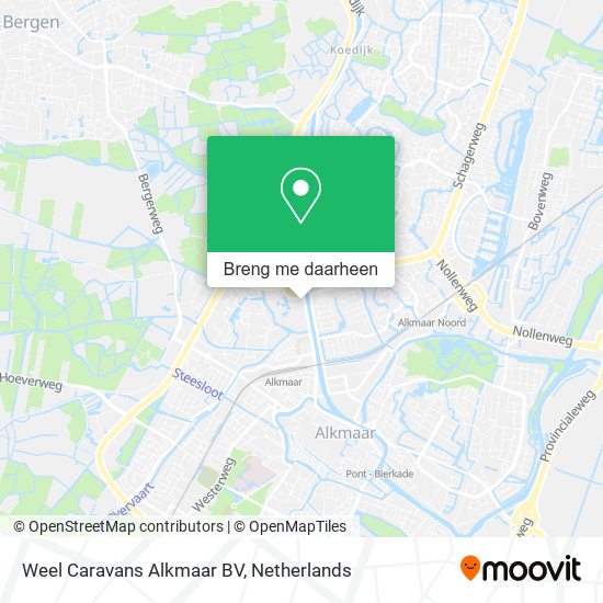 Weel Caravans Alkmaar BV kaart