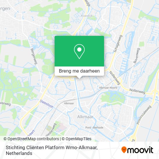 Stichting Cliënten Platform Wmo-Alkmaar kaart
