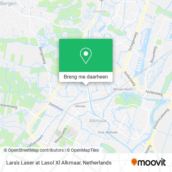 Lara's Laser at Lasol Xl Alkmaar kaart