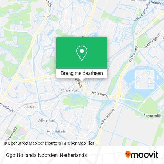 Ggd Hollands Noorden kaart