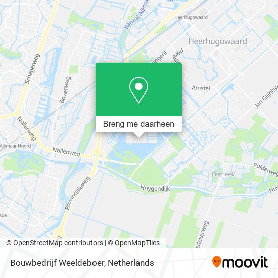 Bouwbedrijf Weeldeboer kaart