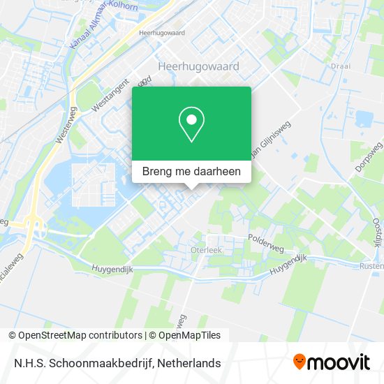 N.H.S. Schoonmaakbedrijf kaart