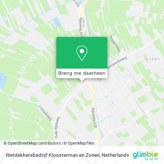 Rietdekkersbedrijf Kloosterman en Zonen kaart