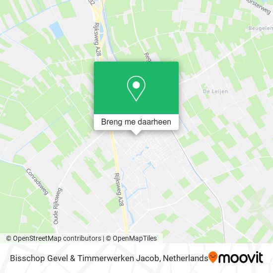 Bisschop Gevel & Timmerwerken Jacob kaart