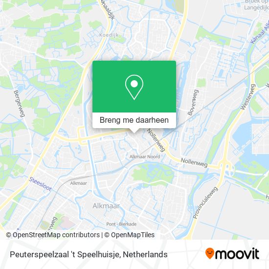 Peuterspeelzaal 't Speelhuisje kaart