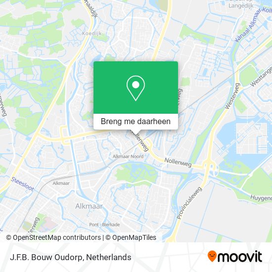 J.F.B. Bouw Oudorp kaart