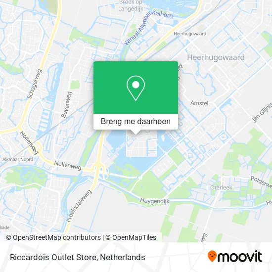 Riccardoïs Outlet Store kaart