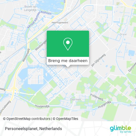 Personeelsplanet kaart