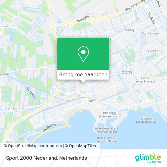 Sport 2000 Nederland kaart