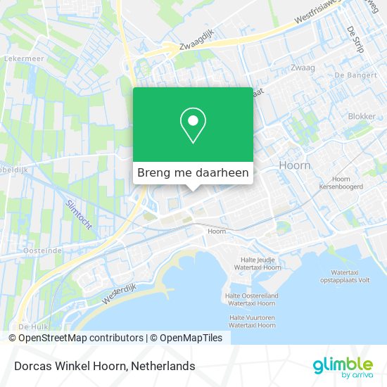 Dorcas Winkel Hoorn kaart