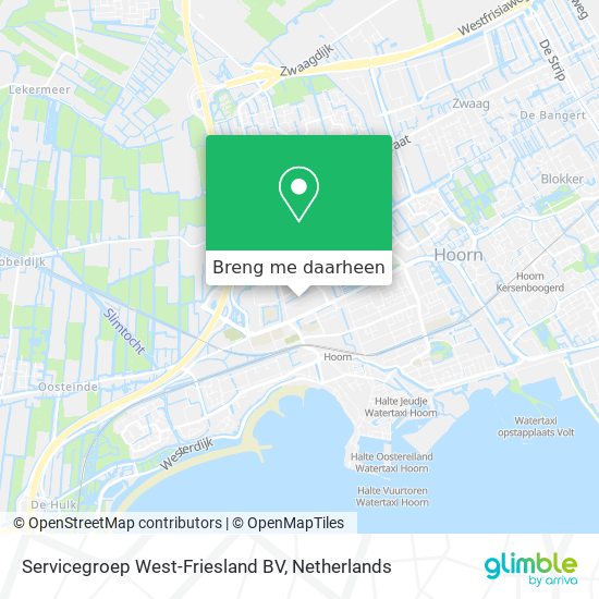 Servicegroep West-Friesland BV kaart