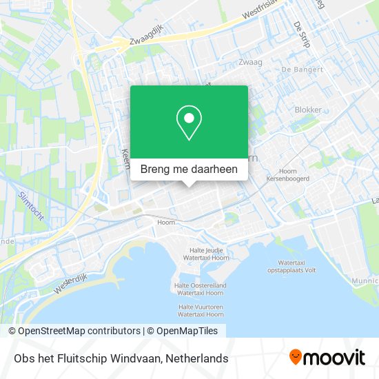 Obs het Fluitschip Windvaan kaart