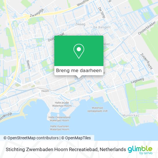 Stichting Zwembaden Hoorn Recreatiebad kaart