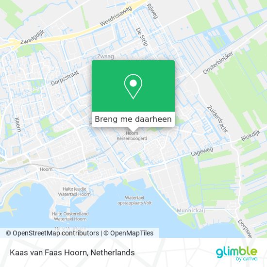 Kaas van Faas Hoorn kaart