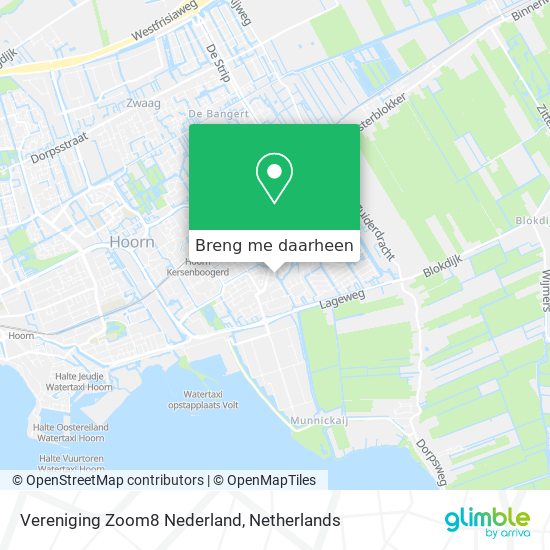 Vereniging Zoom8 Nederland kaart