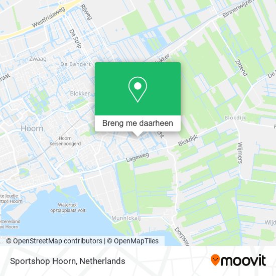 Sportshop Hoorn kaart