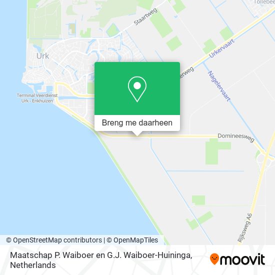 Maatschap P. Waiboer en G.J. Waiboer-Huininga kaart