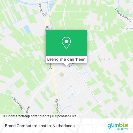 Brand Computerdiensten kaart