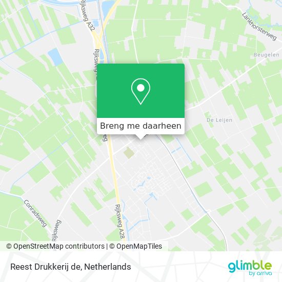 Reest Drukkerij de kaart