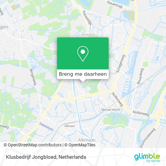 Klusbedrijf Jongbloed kaart