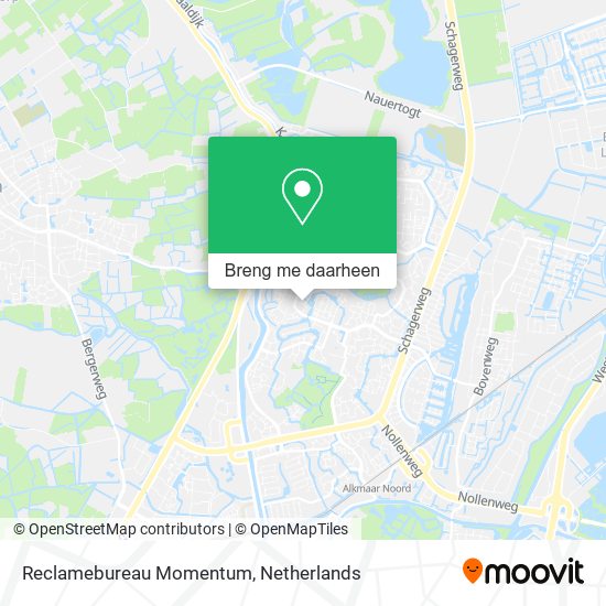 Reclamebureau Momentum kaart