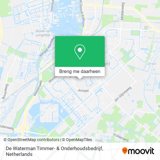 De Waterman Timmer- & Onderhoudsbedrijf kaart