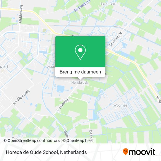 Horeca de Oude School kaart