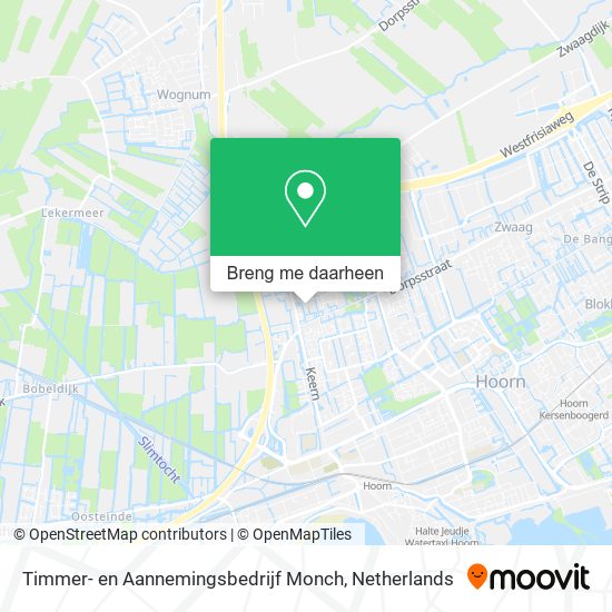 Timmer- en Aannemingsbedrijf Monch kaart