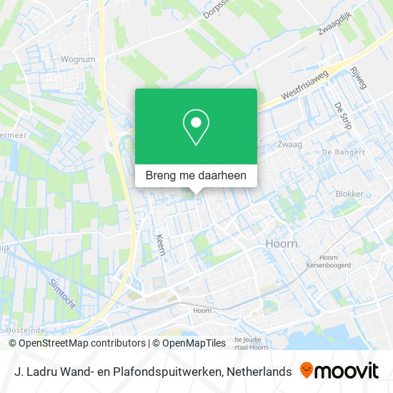 J. Ladru Wand- en Plafondspuitwerken kaart