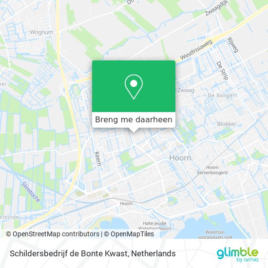 Schildersbedrijf de Bonte Kwast kaart