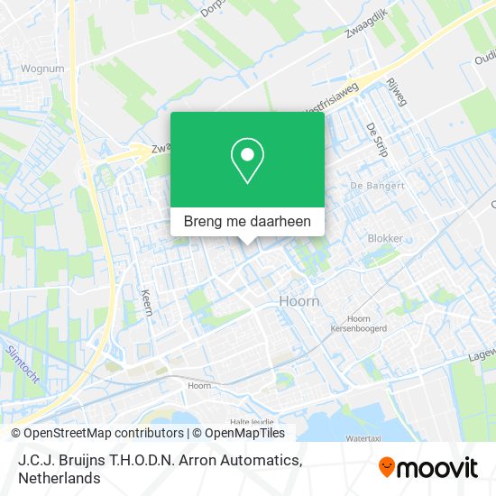 J.C.J. Bruijns T.H.O.D.N. Arron Automatics kaart