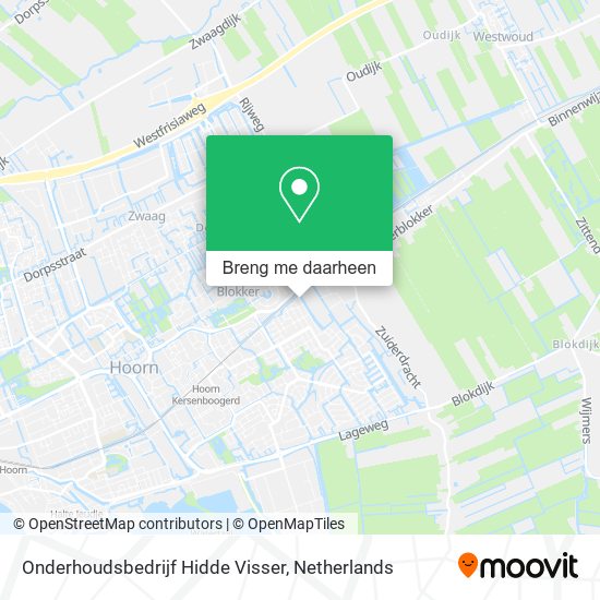 Onderhoudsbedrijf Hidde Visser kaart