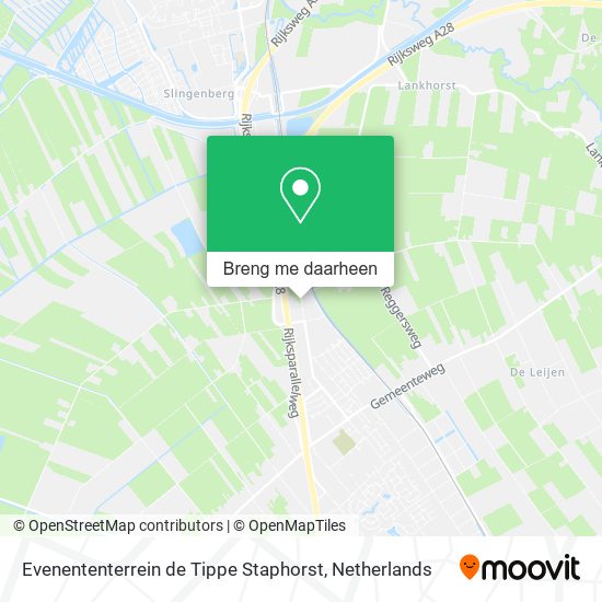 Evenententerrein de Tippe Staphorst kaart