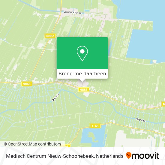 Medisch Centrum Nieuw-Schoonebeek kaart