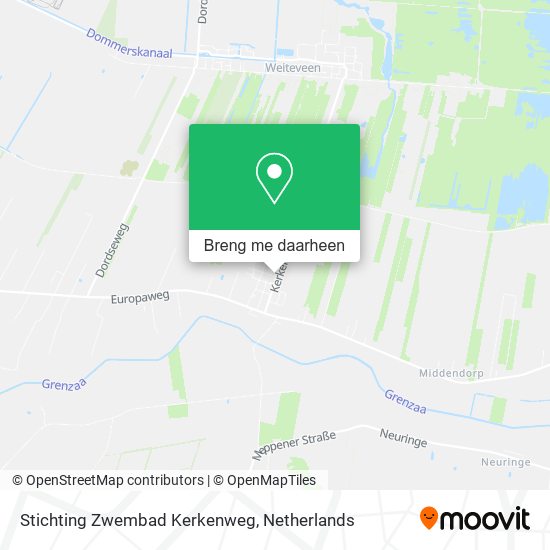 Stichting Zwembad Kerkenweg kaart