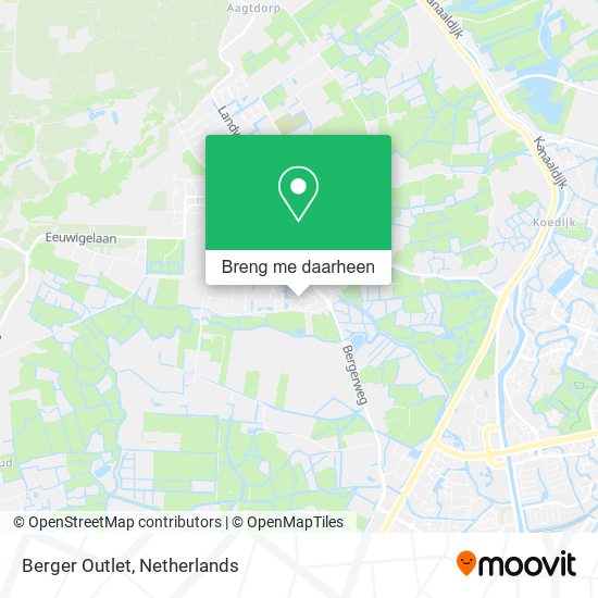 Berger Outlet kaart