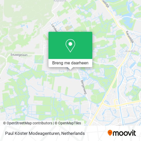 Paul Köster Modeagenturen kaart