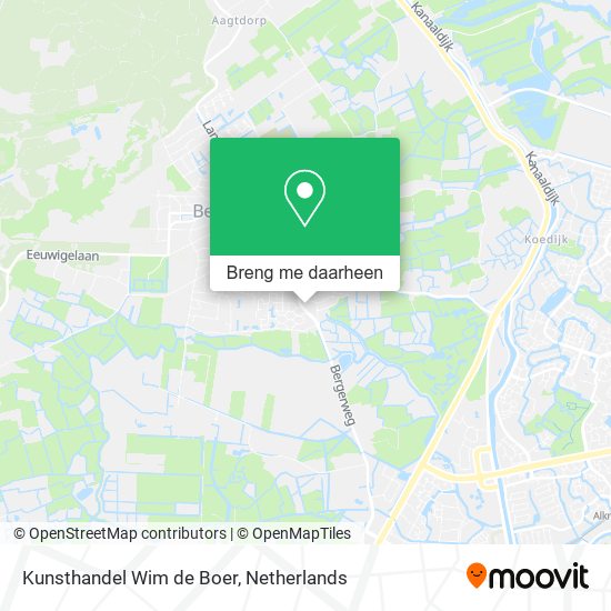 Kunsthandel Wim de Boer kaart