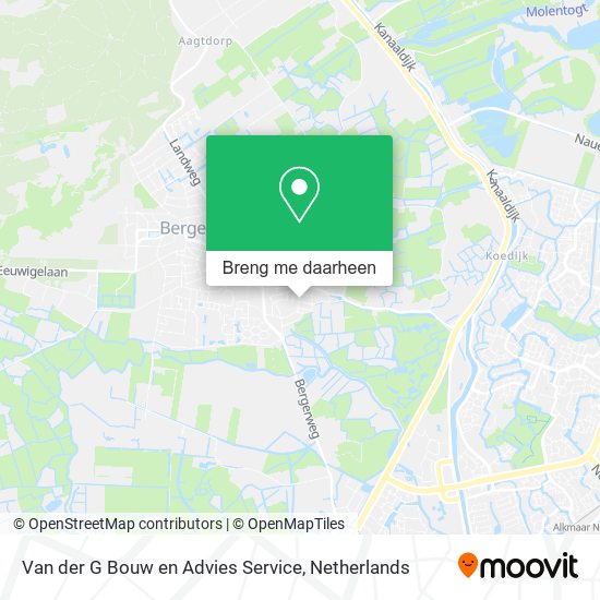 Van der G Bouw en Advies Service kaart