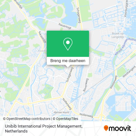 Unibib International Project Management kaart