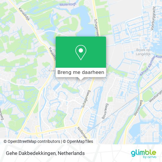 Gehe Dakbedekkingen kaart