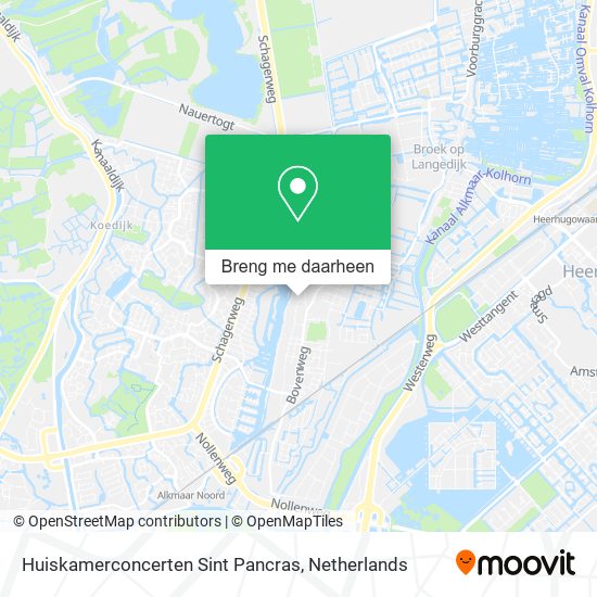 Huiskamerconcerten Sint Pancras kaart