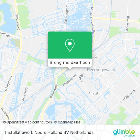 Installatiewerk Noord Holland BV kaart
