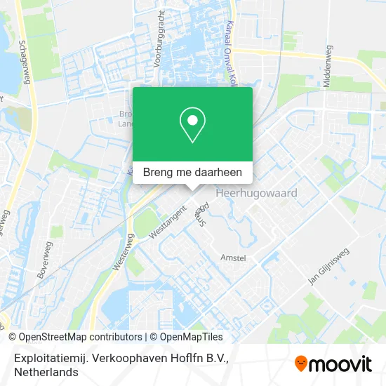 Exploitatiemij. Verkoophaven Hoflfn B.V. kaart