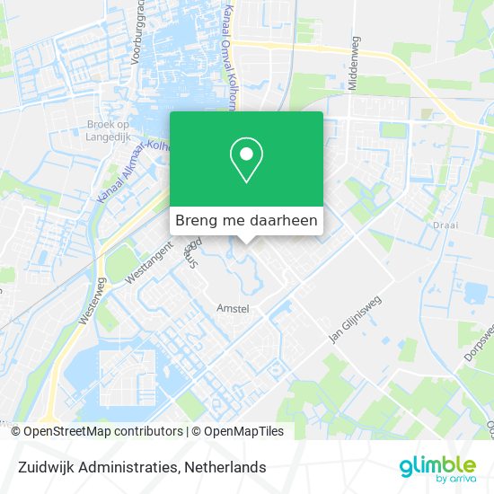 Zuidwijk Administraties kaart