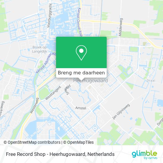 Free Record Shop - Heerhugowaard kaart